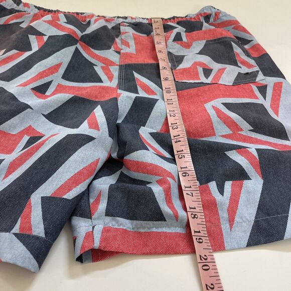 Ben Sherman Swim Trunks Mens XXL Board Short Gorpcore Geometric All Over Print - Picture 7 of 10